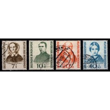 1955 - Vesttyskland - AFA 1185-88 - Frimærke - Stemplet.